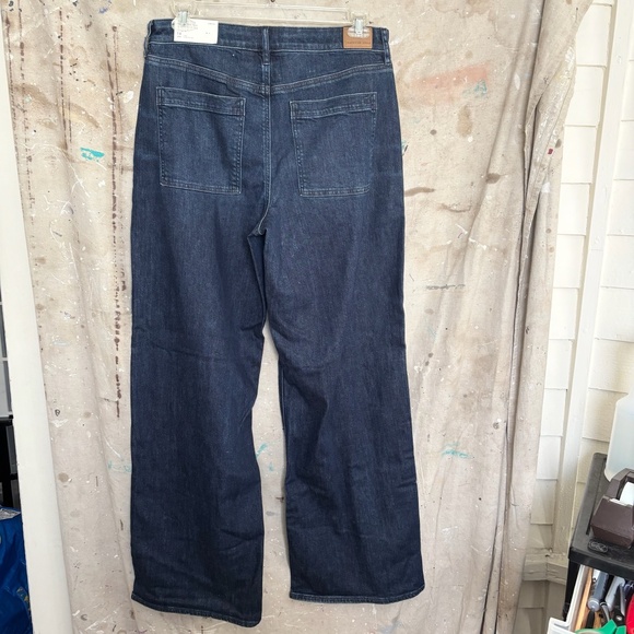 American Eagle Dreamy Drape Super High-Rise Baggy Wide Leg Jeans - Picture 3 of 4